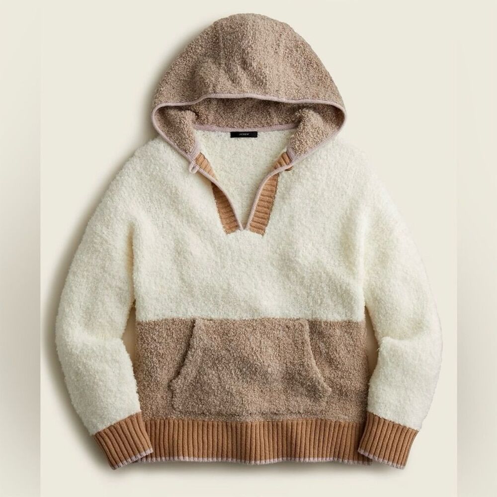 NWT [j. crew] colorblock alpaca hoodie